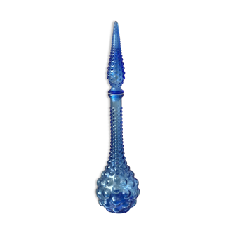 Superb cobalt blue bottle empoli genie made in italy