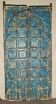 Old blue wooden door