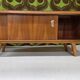 Lowboard enfilade with sliding doors, 1970s vintage.
