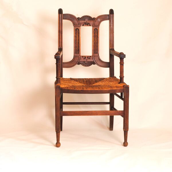 Fauteuil Style Maison de Campagne, France, Début du 20ème Siècle