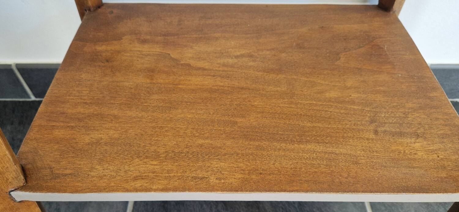 1950s side table with compass legs