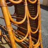 Vintage rattan bar cabinet from the 60s/70s