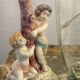 Duo of antique ceramic lamps.