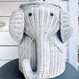 Zoomorphic straw basket