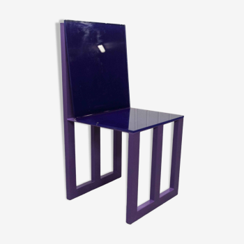 Chaise en métal et plexiglass création unique