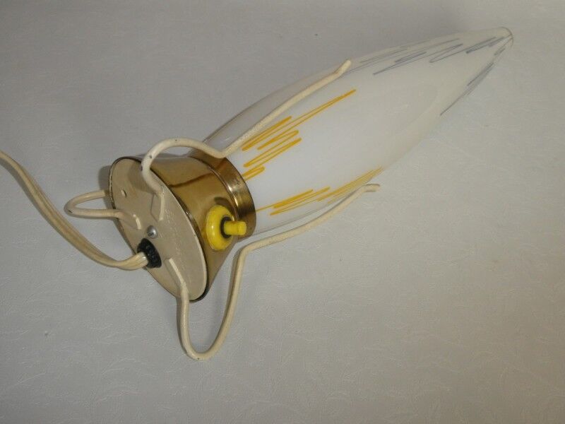 Vintage space age rocket table lamp by Leoš Nikel