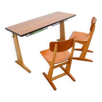 Casala desk set + 2 chairs 1950s