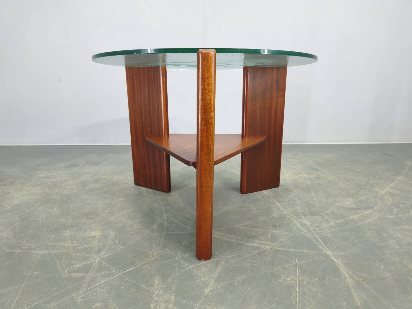 Danish Mid Century Teak Round Coffee Table, 1960s