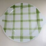 Dessert service Orchies Moulin des loups green tiles