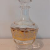 Glass carafe and gold edges