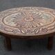 Coffee table lava stone