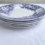 Assiettes dessert Sarreguemines modèle Jardinière XIXEME