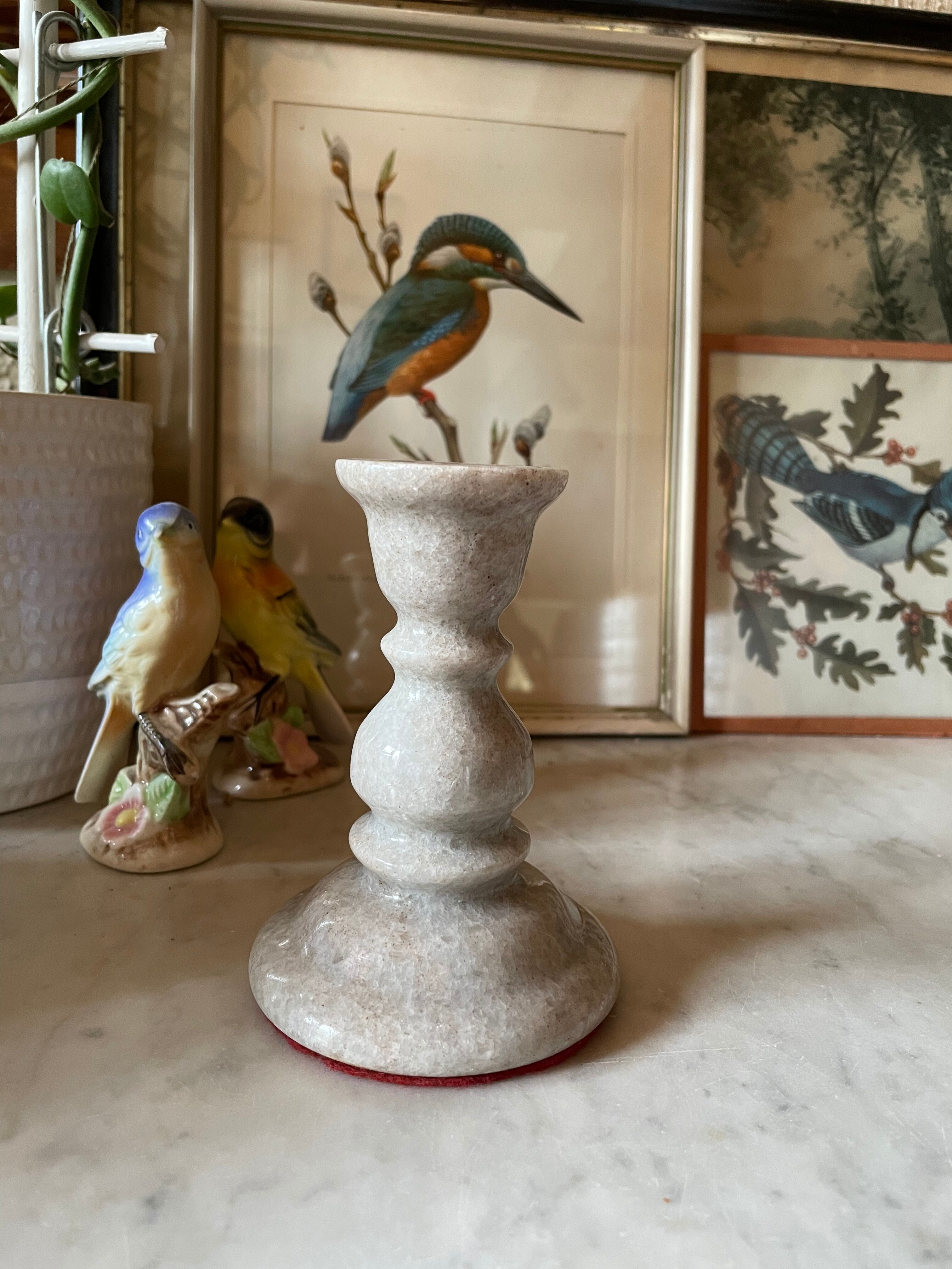 Vintage marble candle holder