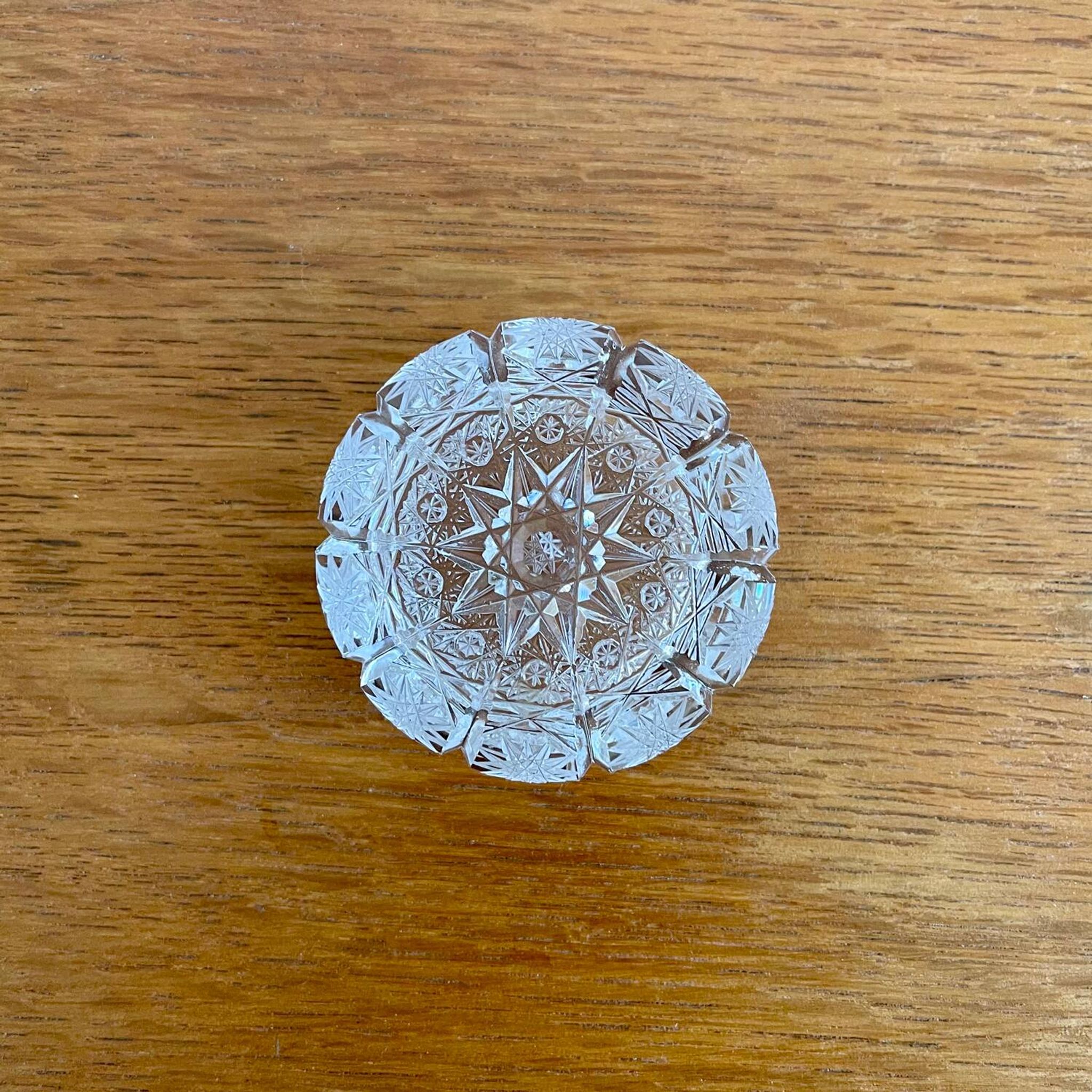 Cendrier en cristal de bohème