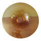 Large Amber Art Deco Glass Bowl