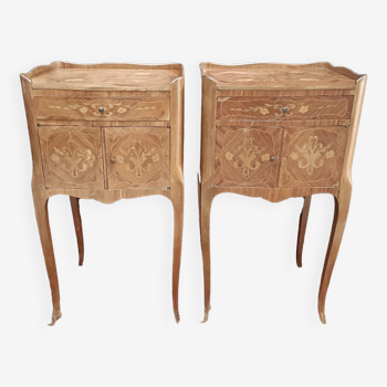 Pair of Louis XV style bedside tables