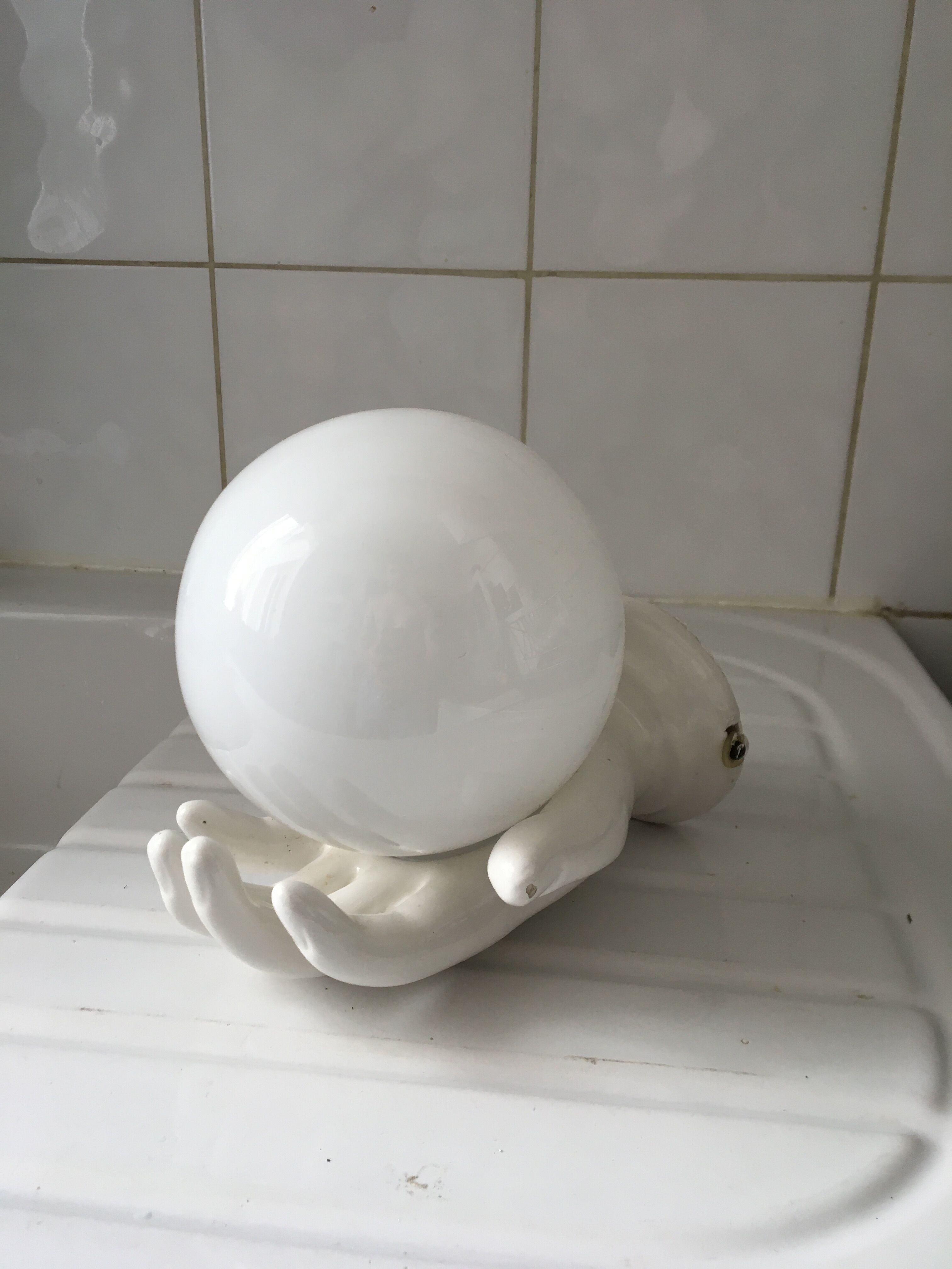 Wall lamp hand lamp ceramic vintage 70s