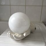 Wall lamp hand lamp ceramic vintage 70s