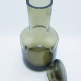 Smoked glass water carafe