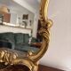 Antique gilded wall mirror, wood, Rocaille, Rococo, Louis XV, shell