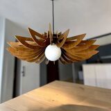 Wooden hanging lamp