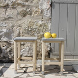 Pair of small stools years 50
