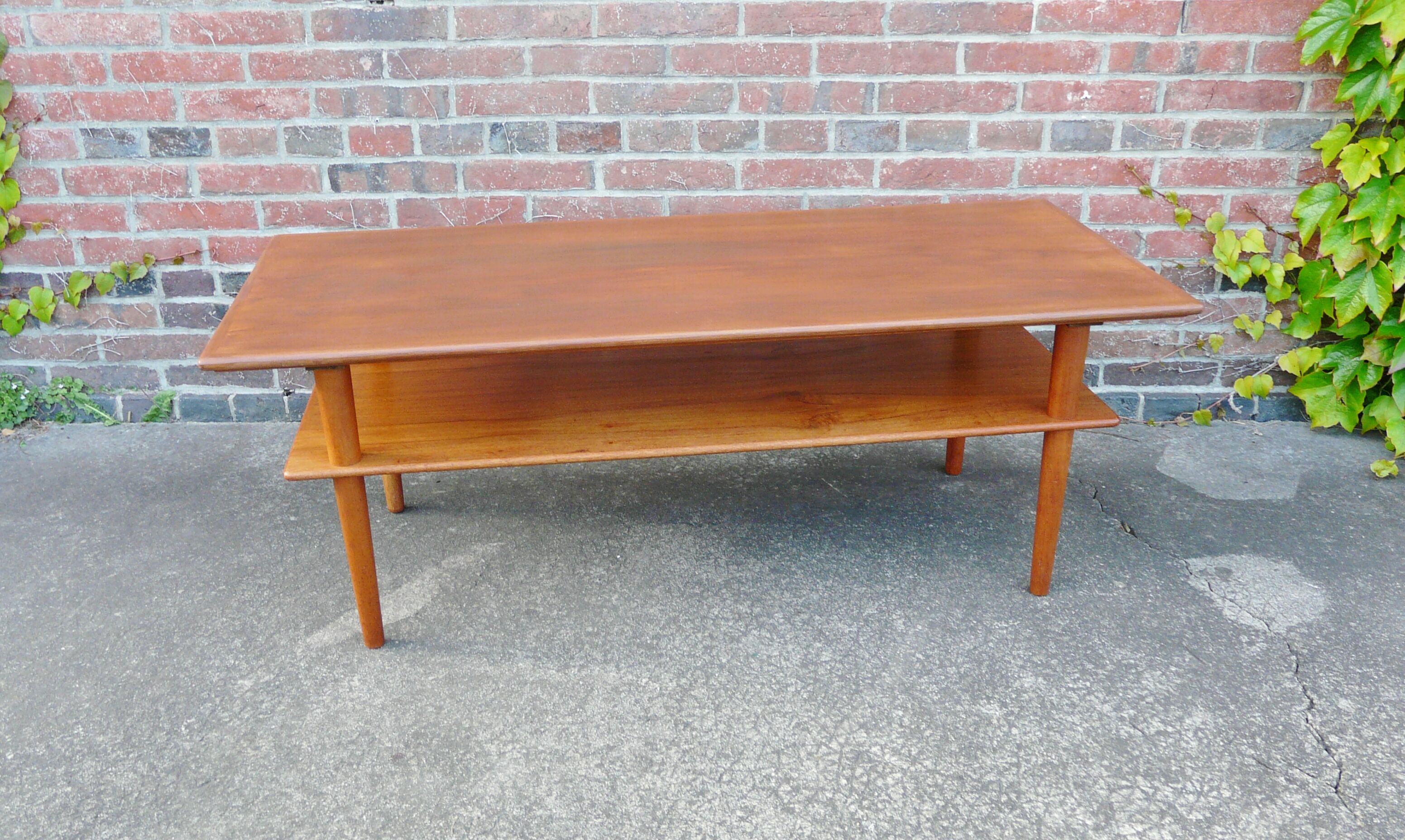 Scandinavian teak coffee table