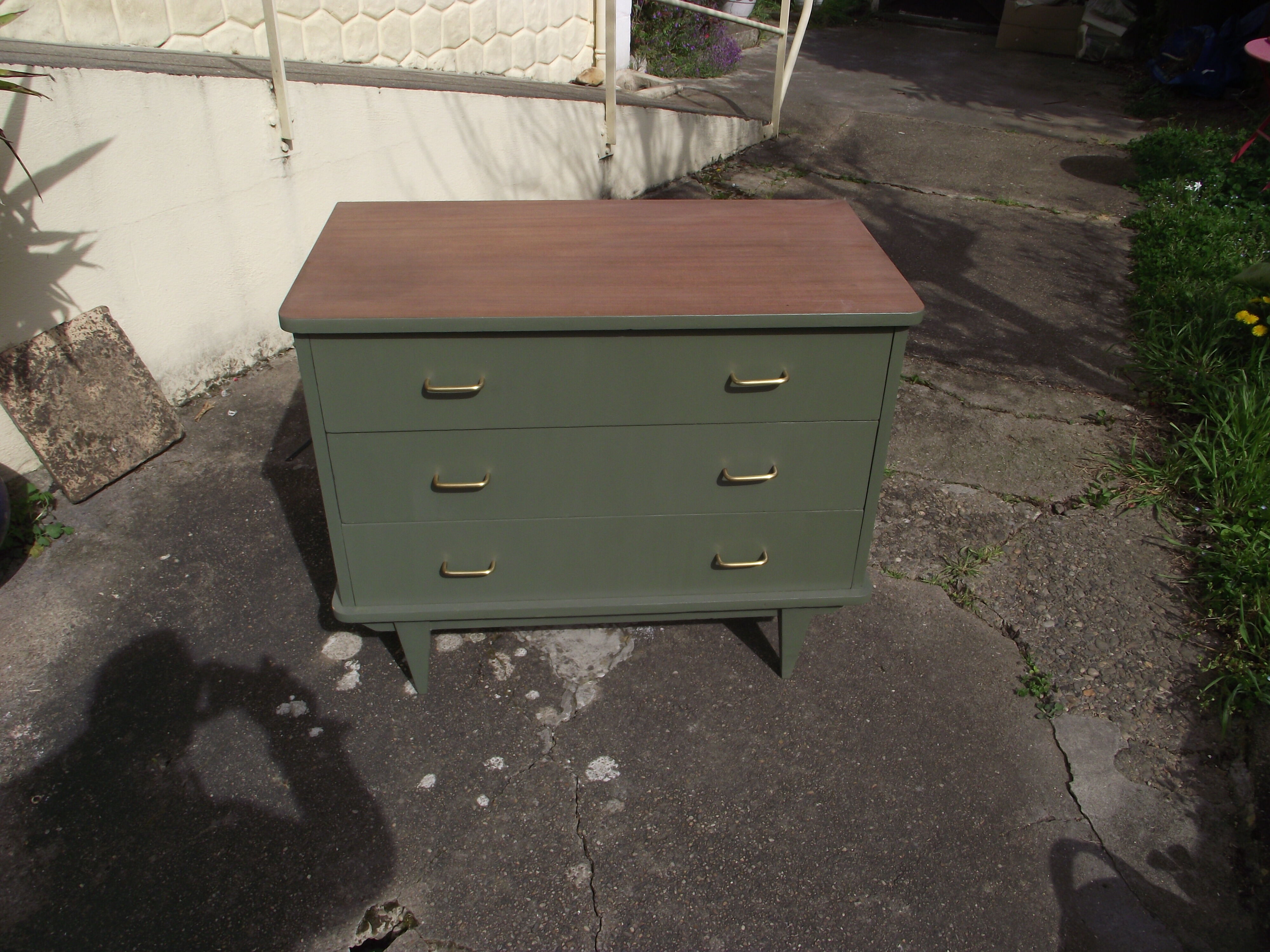 Commode peinte des années 50/60