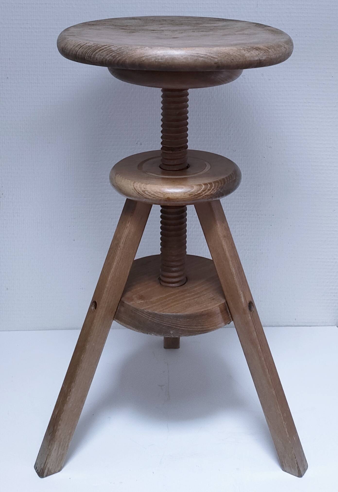 oak workshop patina stool