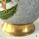 French cloisonne bucket enamelled colored over brass champagne cooler