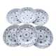 6 Queens English porcelain dinner plates