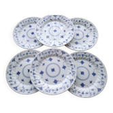 6 Queens English porcelain dinner plates
