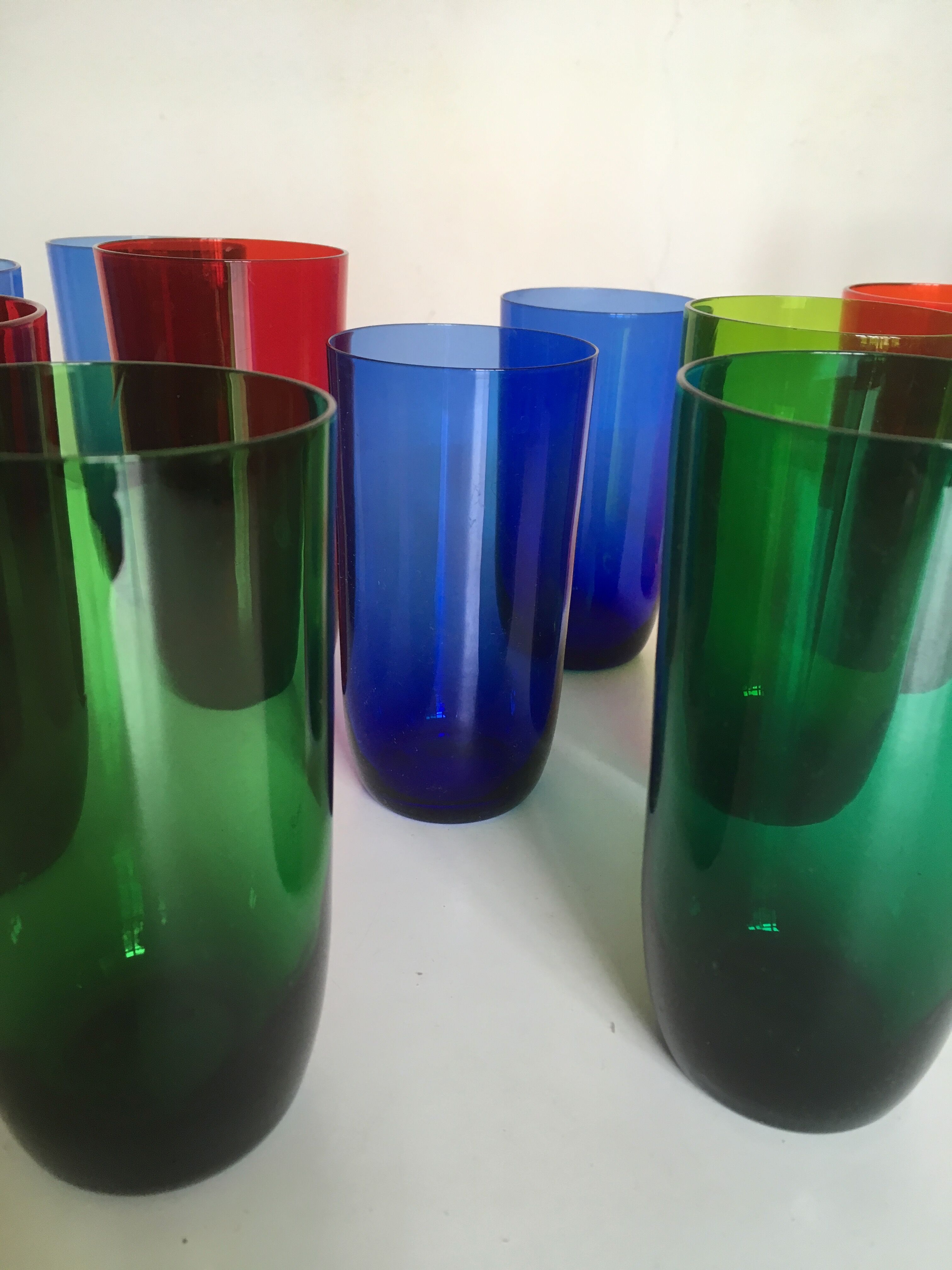 Set of 12 glasses cups 1960
