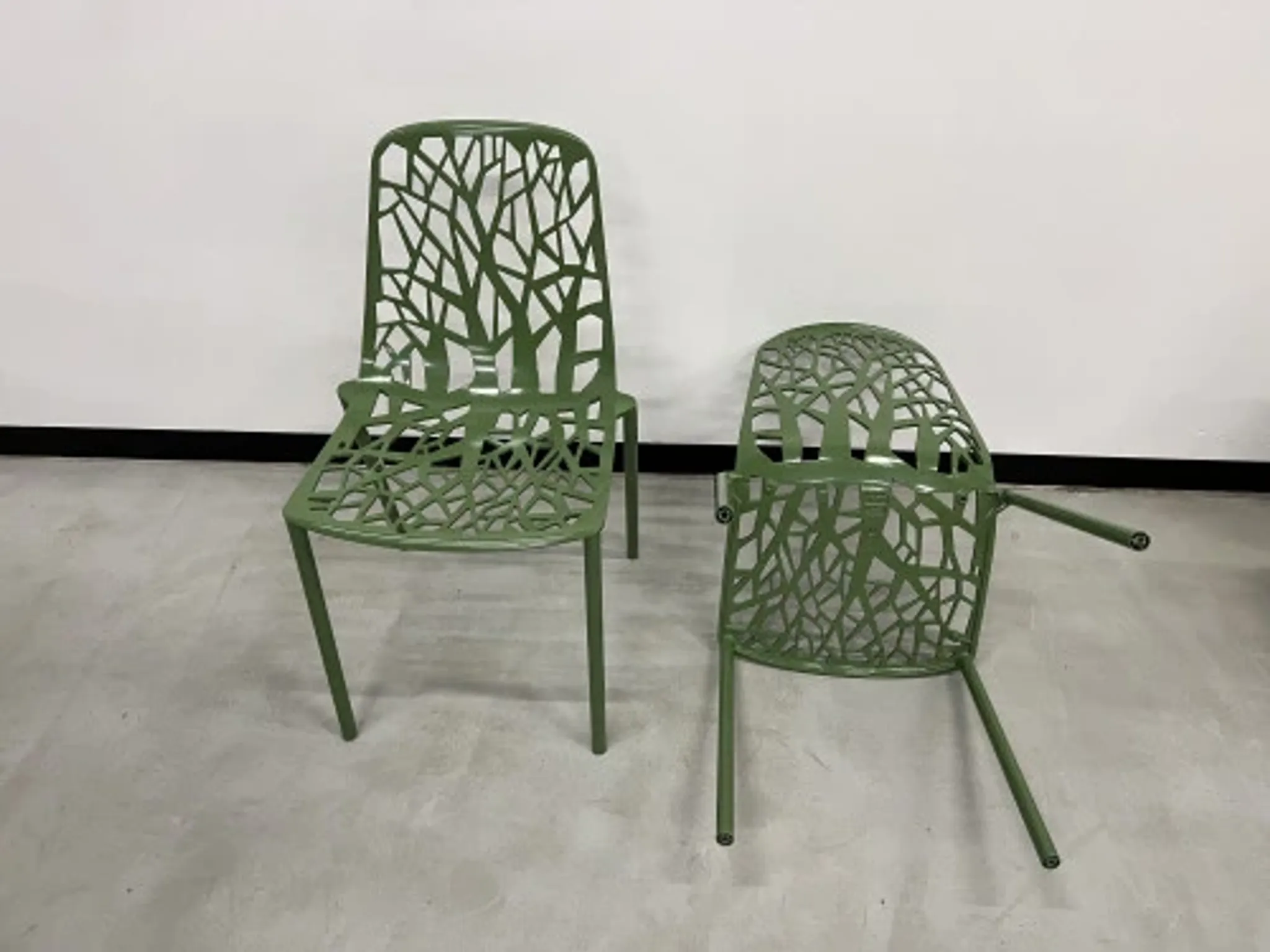Duo de chaises Fast Forest, vert forêt