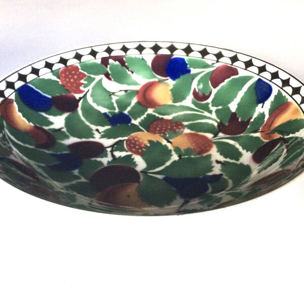 Grand plat à fruits VILLEROY et BOCH. Années 30
