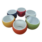 Set of 6 large mugs Pradel France – retro pop / Space Age design – mu