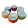 Set of 6 large mugs Pradel France – retro pop / Space Age design – mu