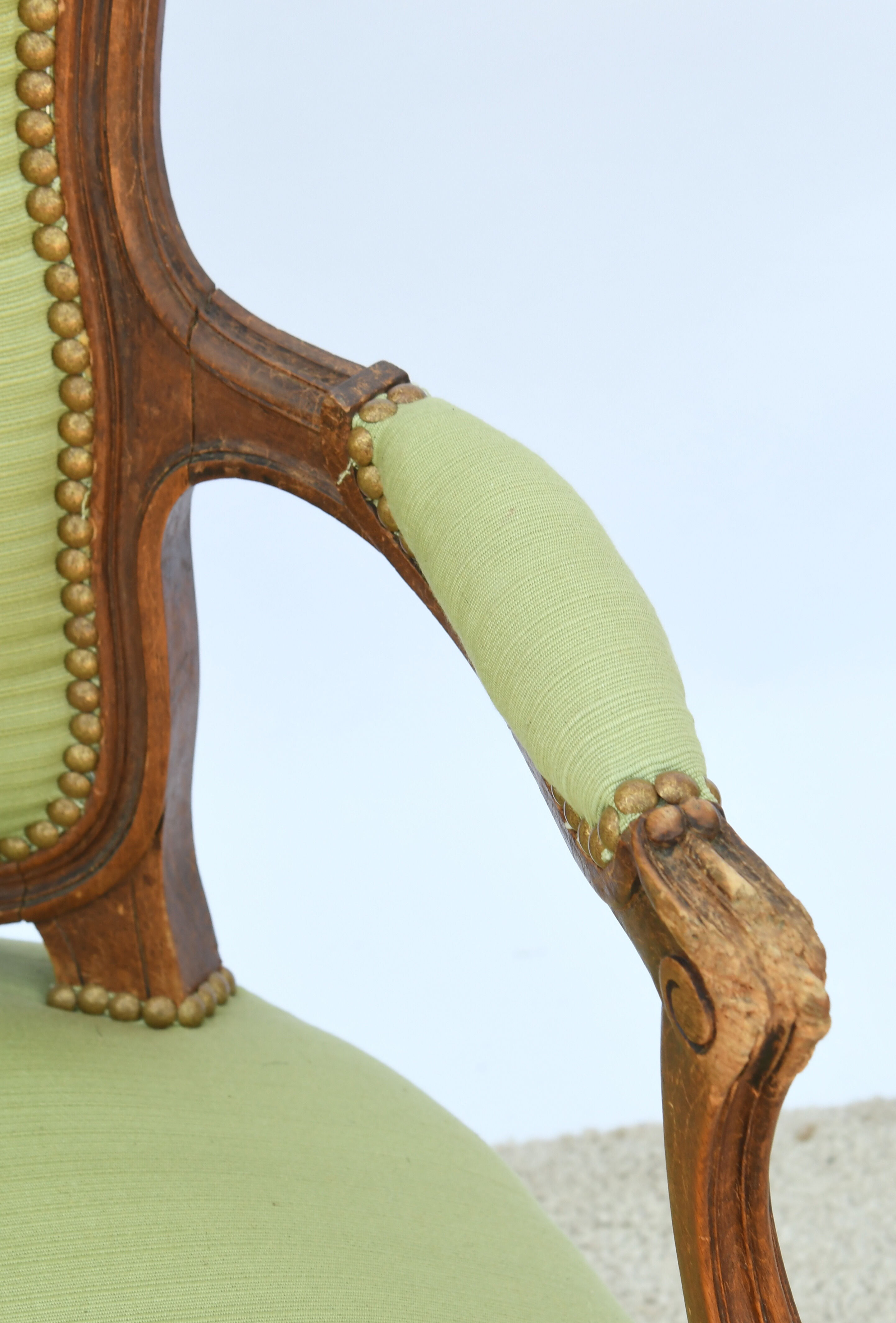 Louis XV style convertible armchair