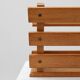Mid-century Magazine Rack in full oak, France 1960s