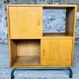 Mid-Century Vintage Storage Cabinet on Metal Legs