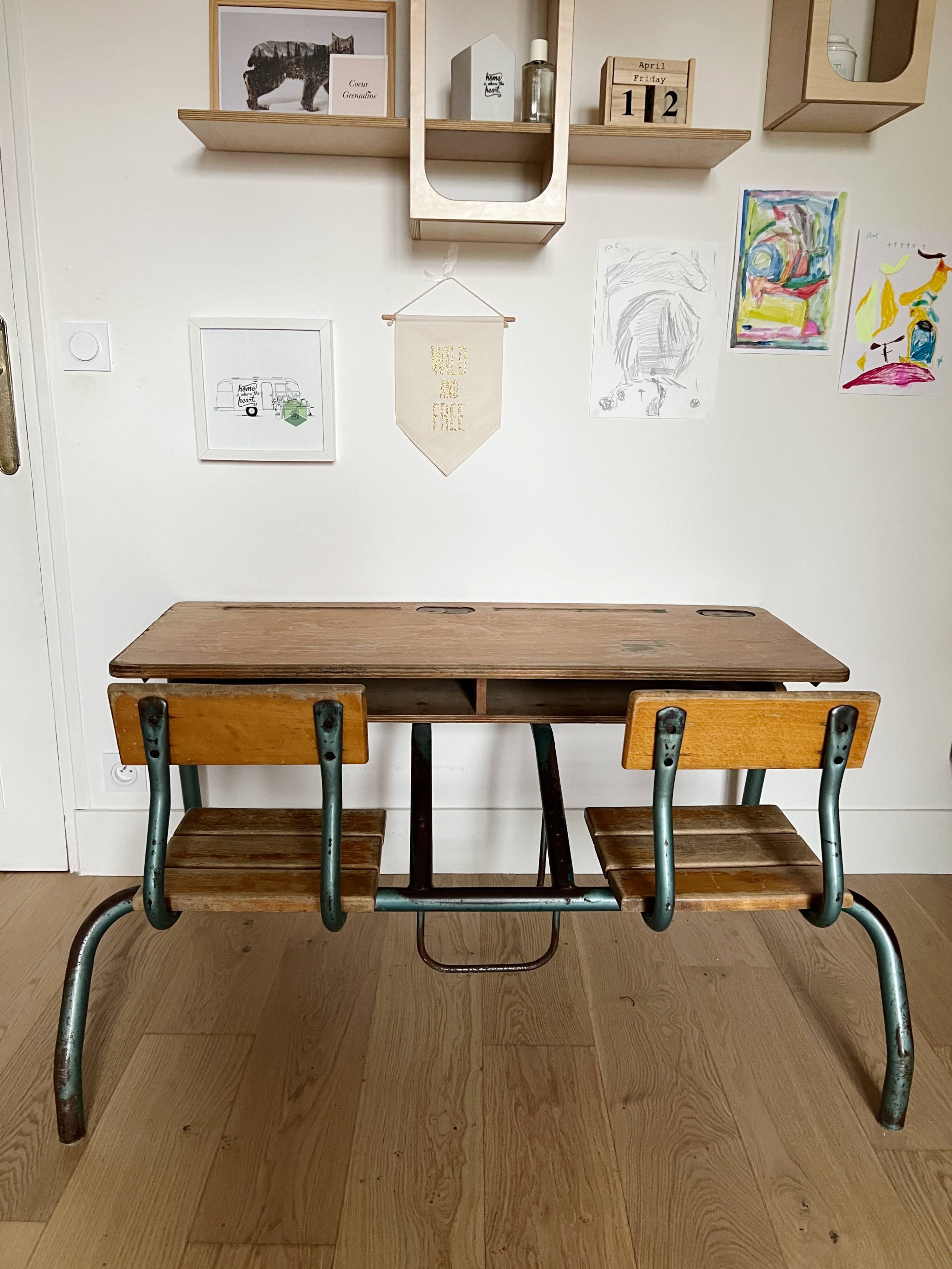 Delagrave Double School Desk