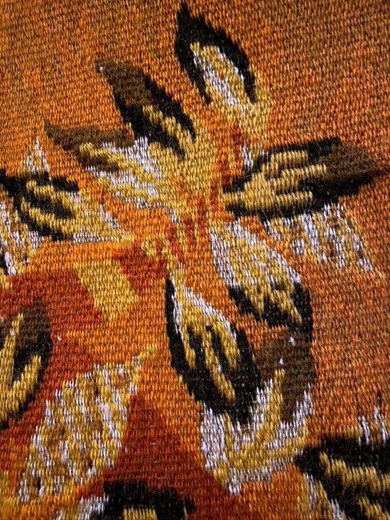 Aubusson Artisanal Tapestry signed M.Ray atelier Robert Four 1970