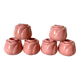 6 bougeoirs boutons de roses, années 80