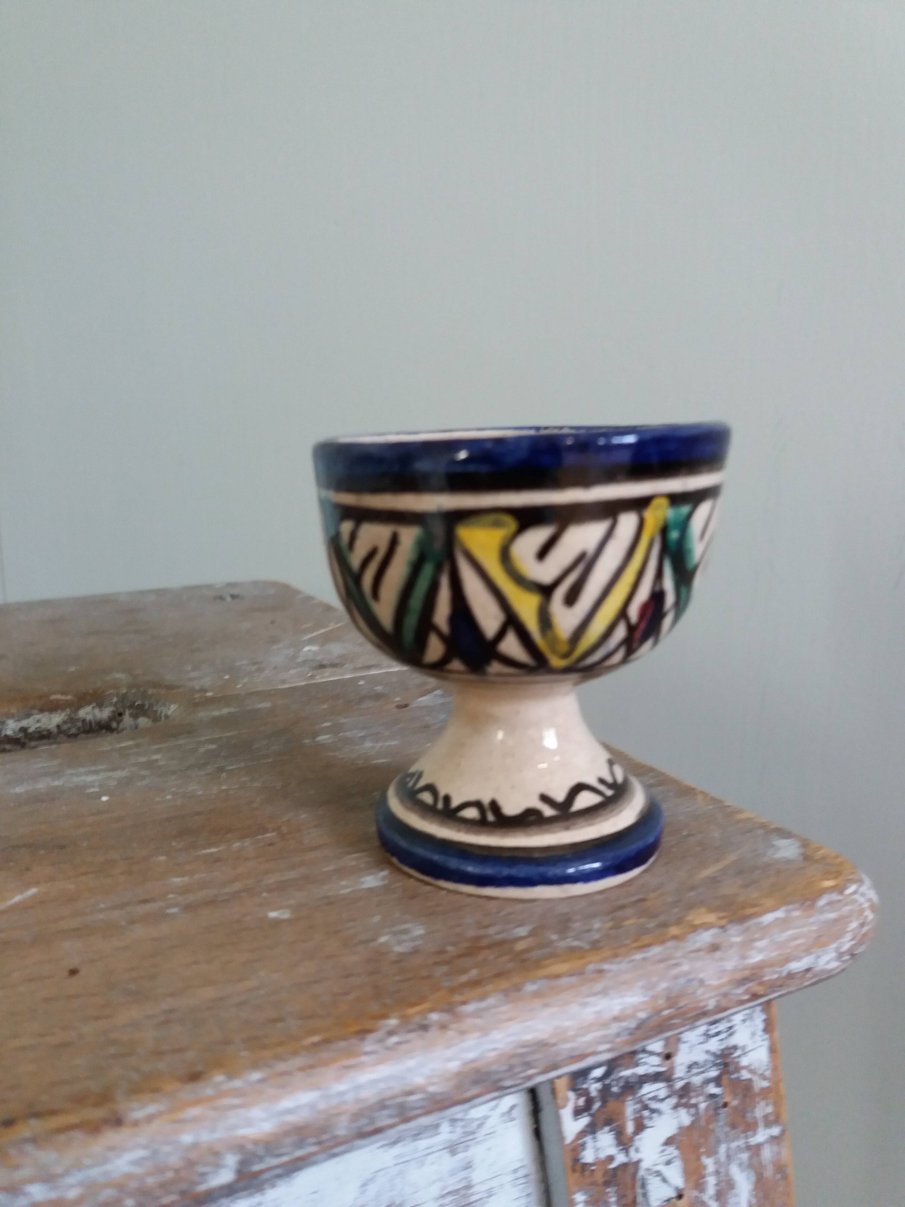 Egg cup signed Morocco