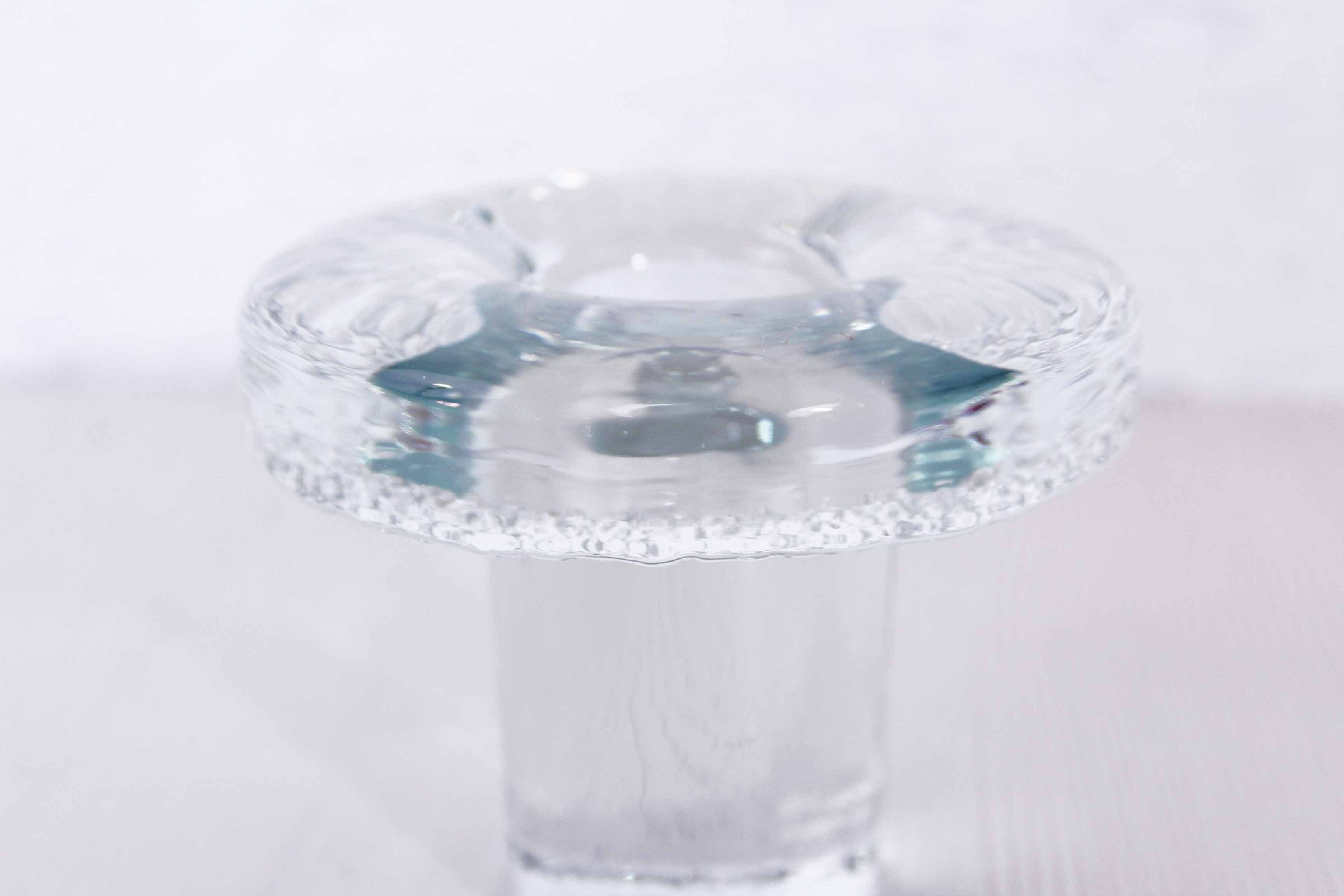 Scandinavian glass candlestick 60s/70s
