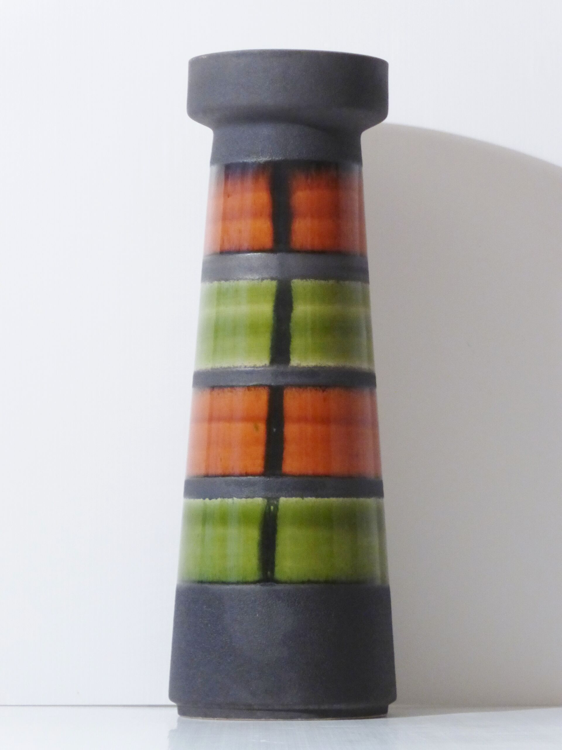 Beautiful and important German vase signed West Germany from the 1950s / 60 vintage 1950 1960 rockabilly