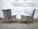 Fauteuil vintage des années 50 gris