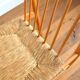 Pair of Dutch chairs wood and vintage straw 1950