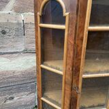 Hanging display case baroque style walnut circa 1950