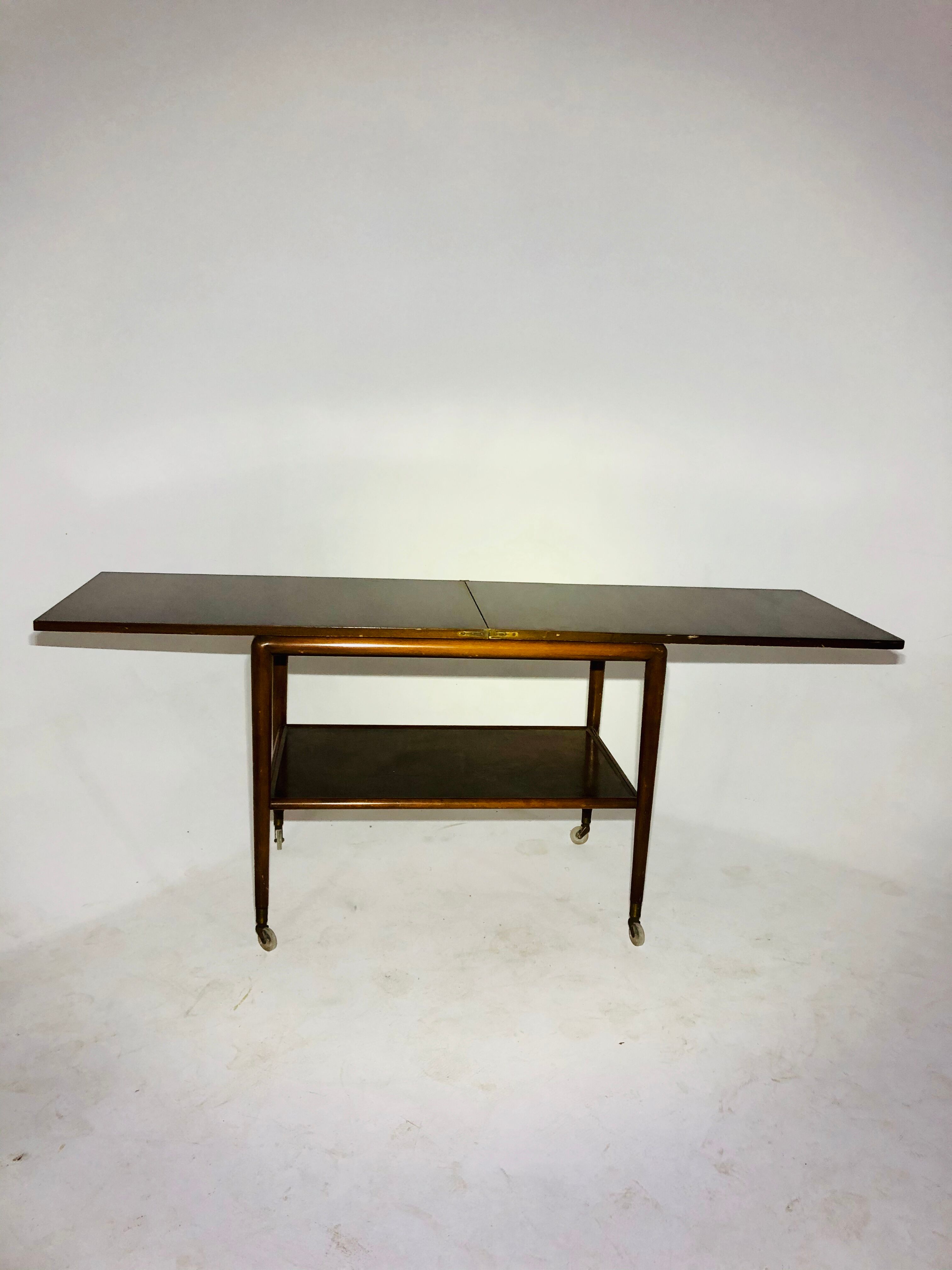 Vintage double folding side table top